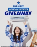Bud Light Christmas Sweater Giveaway: Win a Bud Light Christmas sweater