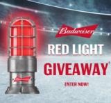 Budweiser Red Light Giveaway 2022: Win a goal-synced Budweiser Red Light