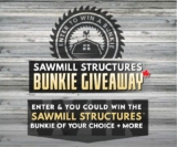 Sawmill Structures Bunkie Giveaway: Win a bunkie of your choice valued at $16,000 and more