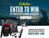 Cabela’s and Rapala Contest: Win the ultimate ice fishing prize pack worth over $1,000