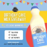 Sheldon Creek Dairy is giving away a case of Birthday Cake Milk