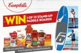 CO-OP Campbells Contest: Win 1 of 13 stand-up paddle boards at campbells.cooppromotions.com