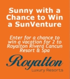 The Weather Network and Sunwing Contest: Win a vacation for 2 to Royalton Rivera Cancun Resort & Spa