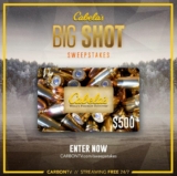 Carbon TV Cabela’s Big Shot Sweepstakes: Win a $500 gift card at carbontv.com/sweepstakes