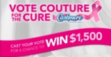 Cashmere Vote Couture for the Cure Contest: Win $1,500 and more at cashmerevotecouture.com