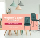 Aosom Mother’s Day Contest: Win a HOMCOM set of 2 modern dining chairs valued at $269