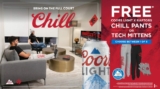 Coors Light Raptors Promotion 2022: Enter your PIN and win chill pants or tech mittens at coorslightchillwear.ca