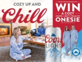 Coors Light Onesie Contest: Enter your PIN and win 1 of 300 onesies at coorslight.ca/cozyup