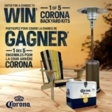 Corona Contest 2022: Win 1 of 5 Corona Backyard Kits at shopbeergear.ca/Corona-Backyard