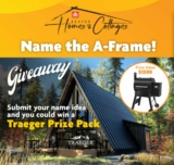 Name the A-Frame Contest: Win a Traeger prize pack valued at $1500 at nametheaframe.ca