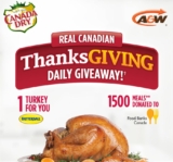 Canada Dry Real Canadian Thanksgiving Giveaway 2018: Enter PIN and win Butterball turkeys at realcanadianthanksgiving.ca