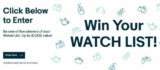 eBay Canada Contest: Win your watch list valued at up to $1,000