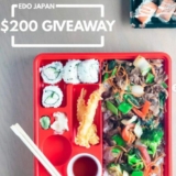 Edo Japan London Giveaway: Win 1 of 4 $50 gift cards