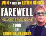 Sunrise Records Elton John Contest: Win a trip to Elton John’s Farewell Yellow Brick Road Tour in Florida