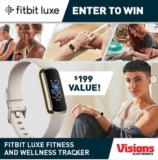 Win a Fitbit Luxe Fitness and Wellness Tracker valued at $199