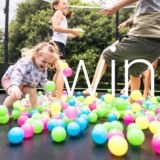 Win a FLEX120 12ft Jumpflex trampoline including free shipping