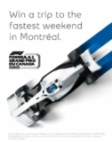 Bell Formula 1 Contest: Win a trip to the Montreal Grand Prix du Canada valued at $4,000