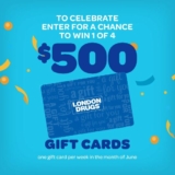 London Drugs x Lotto BC Giveaway: Win 1 of 4 $500 London Drugs gift cards