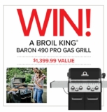 TA Appliance Customer Appreciation Sale Contest: Win a Broil King Baron 490 Pro Grill valued at $1,399