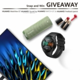 Huawei Snap & Win Contest: Win a MateView GT monitor, a Sound Joy speaker, a Watch GT 2e and more
