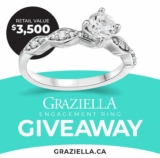 Graziella Contest: Win a $3,500 White Gold Fire & Ice Diamond Engagement Ring