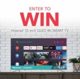 Dufresne Furniture & Appliances Contest: Win a Hisense 55″ QLED 4K SMART TV