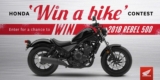 Honda Canada Win a Bike Contest: Win a 2018 Rebel 500 motorcycle