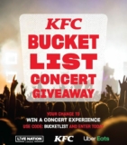 KFC Bucket List Concert Giveaway: Win 1 of 3 trips to a concert of your choice in Canada