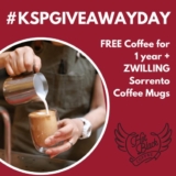 Kitchen Stuff Plus ZWILLING Contest: Win free coffee for a year and a set of 8 ZWILLING Sorrento coffee mugs