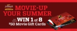 Landmark Cinemas Movie Up Your Summer Contest: Win 1 of 8 $50 Movie Gift Cards