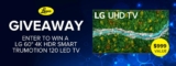 Leon’s Giveaway: Win an LG 60″ 4K HDR Smart Trumotion 120 LED TV valued at $999