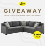 Leon’s Contest 2023: Win a Selene 2 piece Sectional valued at $2199