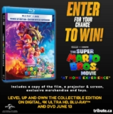 Tribute Super Mario Bros Movie Contest: Win a projector & screen + a copy of the film and more