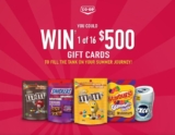 M&Ms World Contest: Win 1 of 16 $500 Co‑op Gift Cards