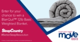 MOVE 100 and Sleep Country Contest: Win a BlanQuil 12lb Basic Weighted Blanket