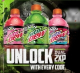Mtn Dew Call of Duty Modern Warfare Promotion: Enter your code and receive DUAL 2XP at mountaindew.ca/callofduty