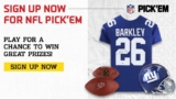 NFL Pick’ Em Challenge 2020: Win an autographed Tom Brady and Rob Gronkowski football helmet and more at canada.pickem.nfl.com