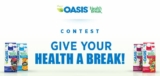 Oasis Health Break Contest: Enter your code and win $15,000 in prizes at giveyourhealthabreak.ca