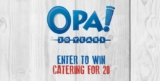 OPA! Turns 20 Contest: Win prizes of catering for 20 at opaturns20.ca
