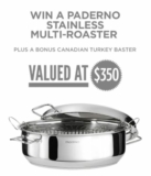 Canadian Turkey Contest: Win a Paderno Multi-Roaster valued at $350