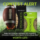 Rabba Contest: Win a $300 Visa gift card + a $75 Wonderful Pistachio swag