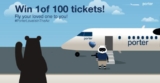 Porter Love is in the Air Contest: Win 1 of 100 tickets to anywhere Porter flies