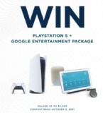 Win a PlayStation 5 + Google Entertainment Package valued at $2,000 in total