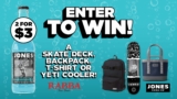Rabba and Jones Soda Contest: Win 1 of 4 Skate Decks + Yeti Cooler + Backpack + t-shirt