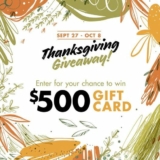 Red Apple Stores Thanksgiving Giveaway: Win 1 of 2 $500 gift cards
