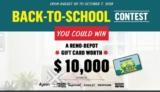Réno-Dépôt Back to School Contest: Win a gift card worth $10,000