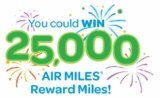 Air Miles and Sobeys Contest: Win 25,000 Air Miles Reward Miles