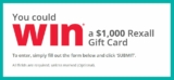 Cityline Rexall Fall 2018 Contest: Win a $1000 gift card