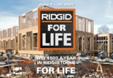 RIDGID for Life Contest: Win $500/year in RIDGID Power Tools at ridgidforlife.ca