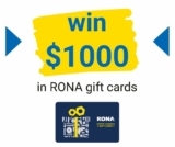 RONA Survey 2021: Enter your receipt access code and win $1,000 at www.opinion.rona.ca